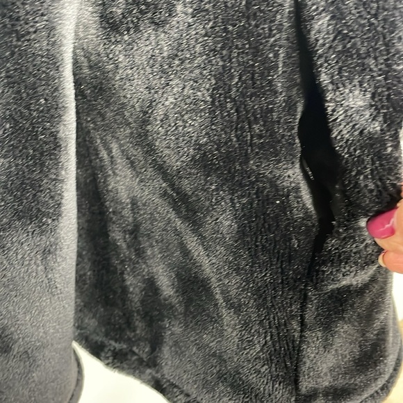 32 Degrees Jacket Plush, Sz L Black pockets - high collar front zip heavy weight - Picture 5 of 7